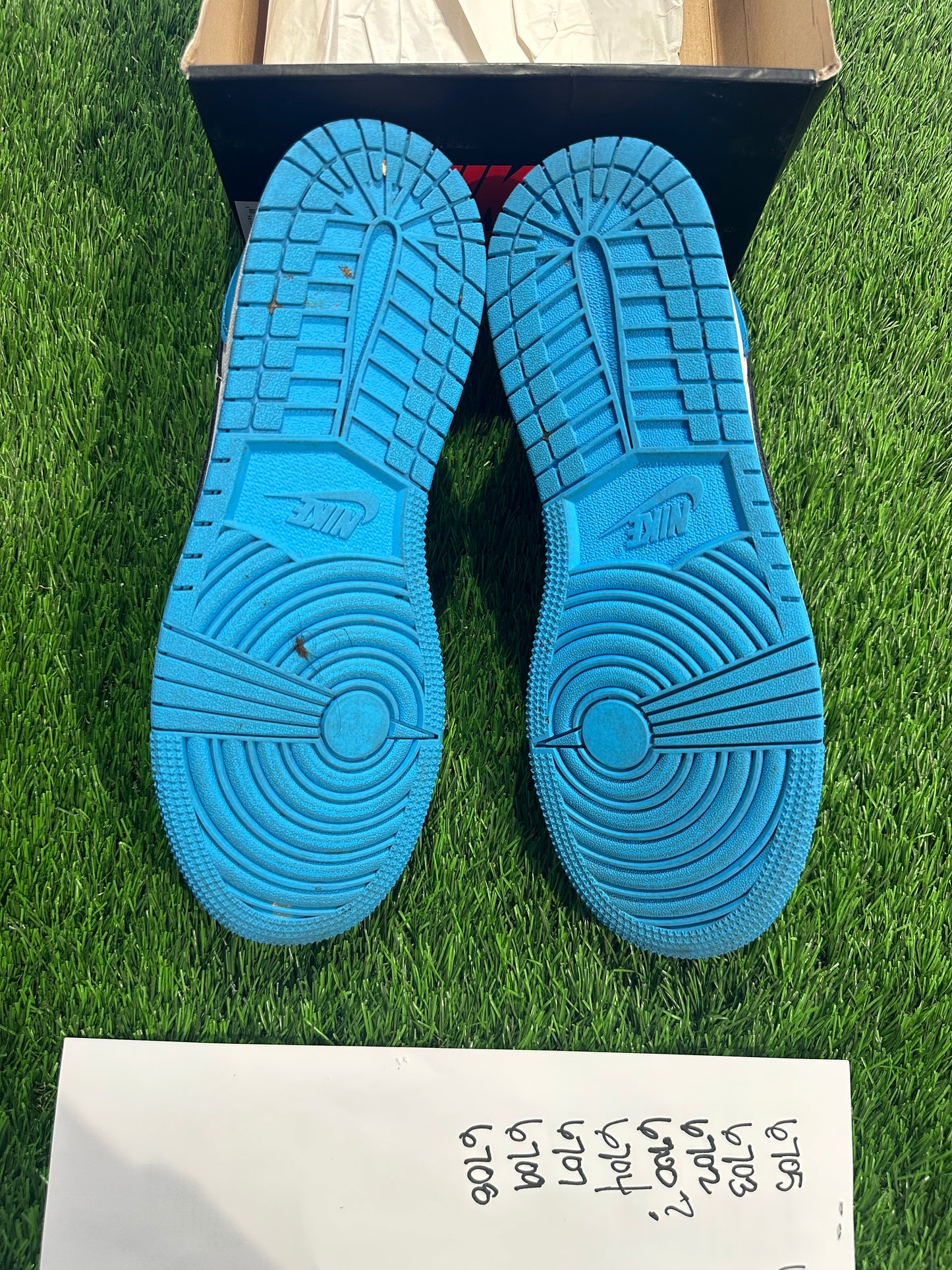 Jordan 1 Retro Low OG Black Dark Powder Blue (GS)