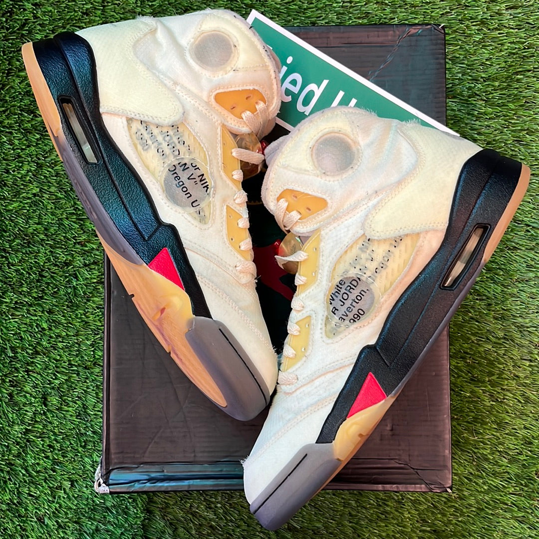 Off-White x Air Jordan 5 SP 'Sail'