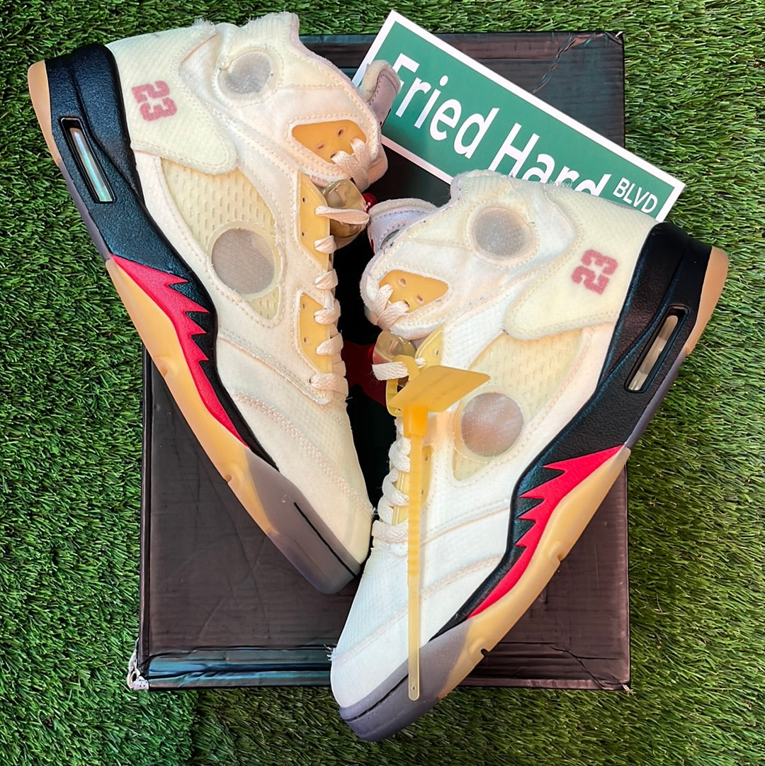 Off-White x Air Jordan 5 SP 'Sail'
