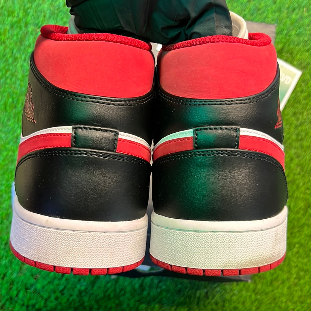 Air Jordan 1 Mid 'Black Gym Red'