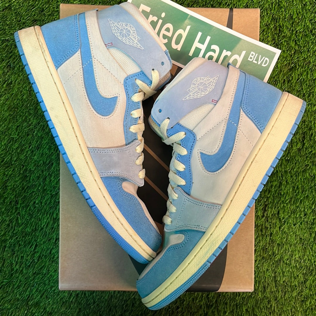 Jordan 1 High Zoom Air Comfort 2 Phantom University Blue (Women's) 8.5M/10W