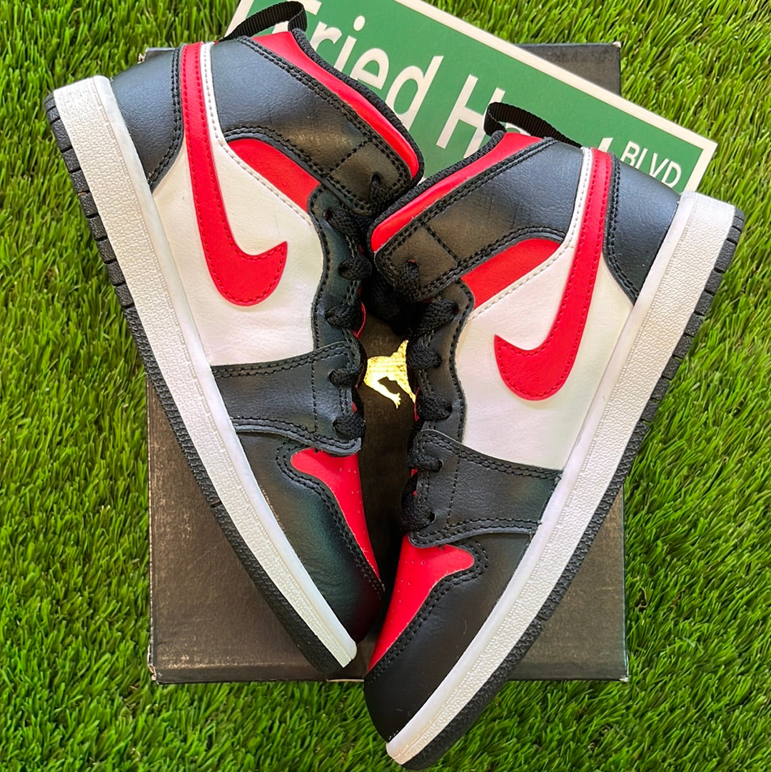 Air Jordan 1 Mid PS 'Black Fire Red'