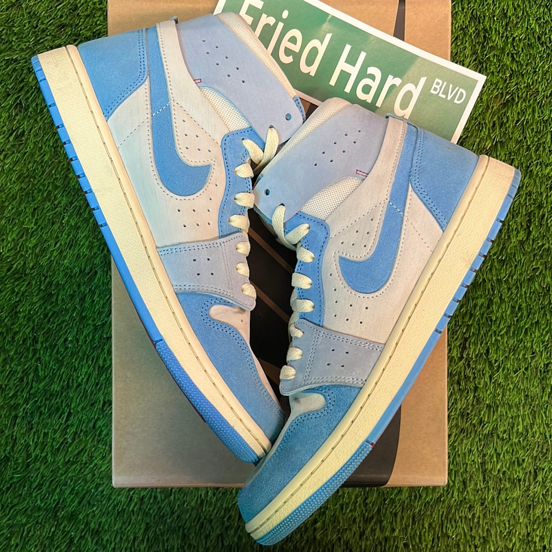Jordan 1 High Zoom Air Comfort 2 Phantom University Blue (Women's) 8.5M/10W