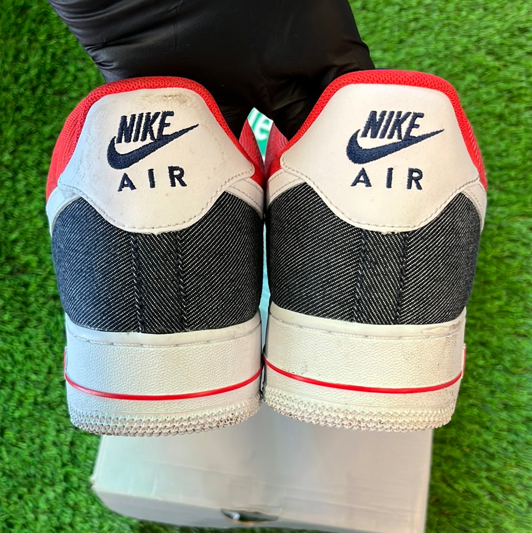Air Force 1 '07 LX 'White Red Denim'