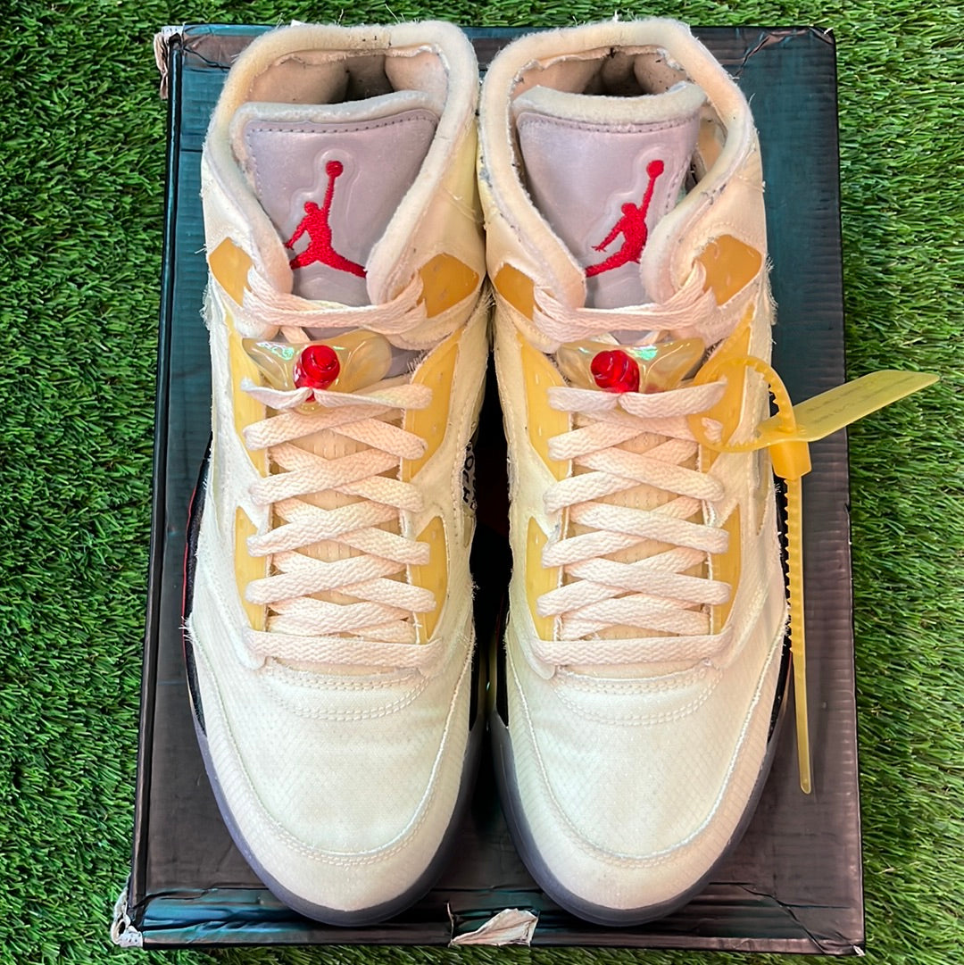 Off-White x Air Jordan 5 SP 'Sail'
