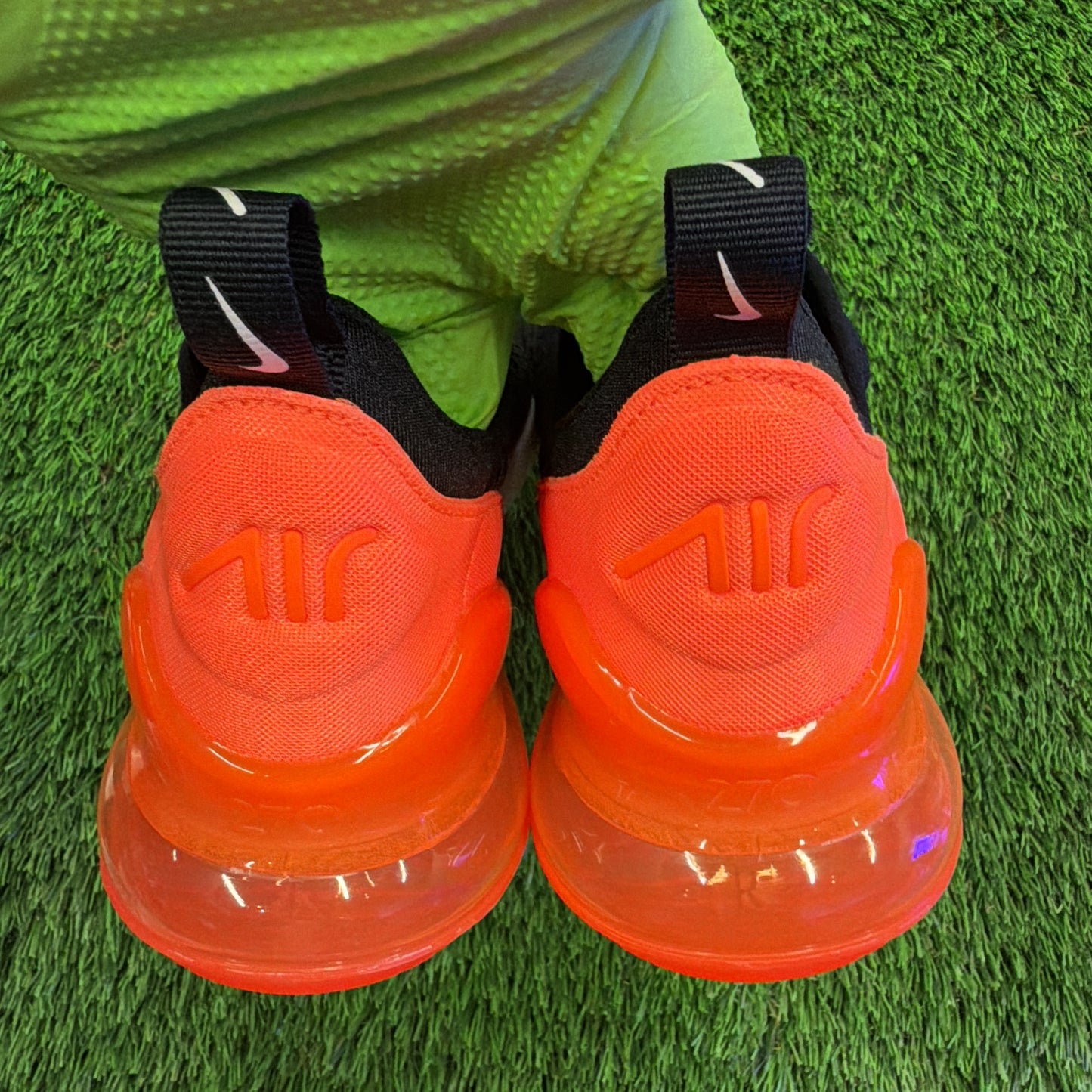 Nike Air Max 270 GS 'Black/Bright Crimson/Phantom/Total Orange'