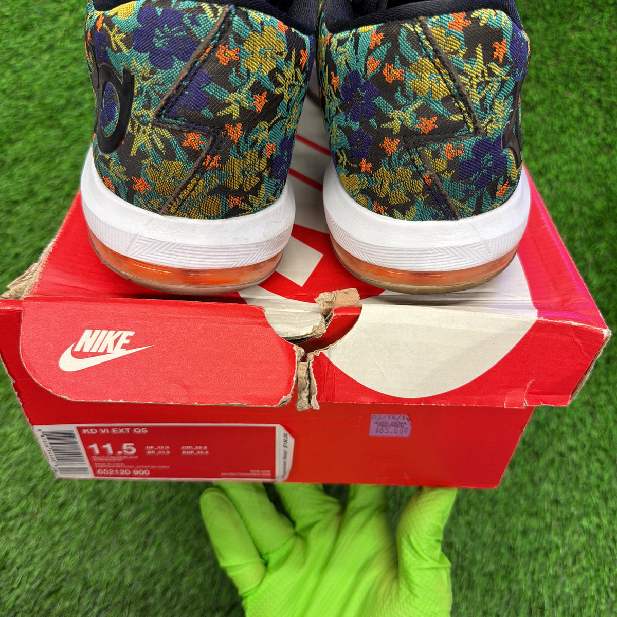 Nike KD 6 EXT Floral SIZE 11.5M/13W