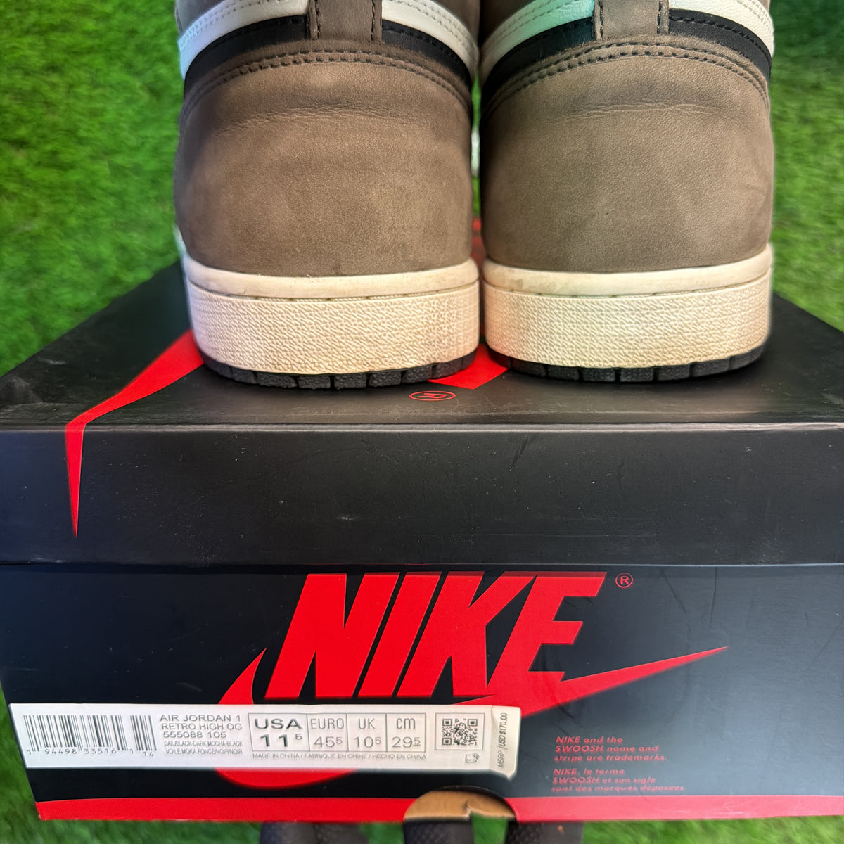 Air Jordan 1 Retro High OG 'Dark Mocha' SIZE 11.5M/13W