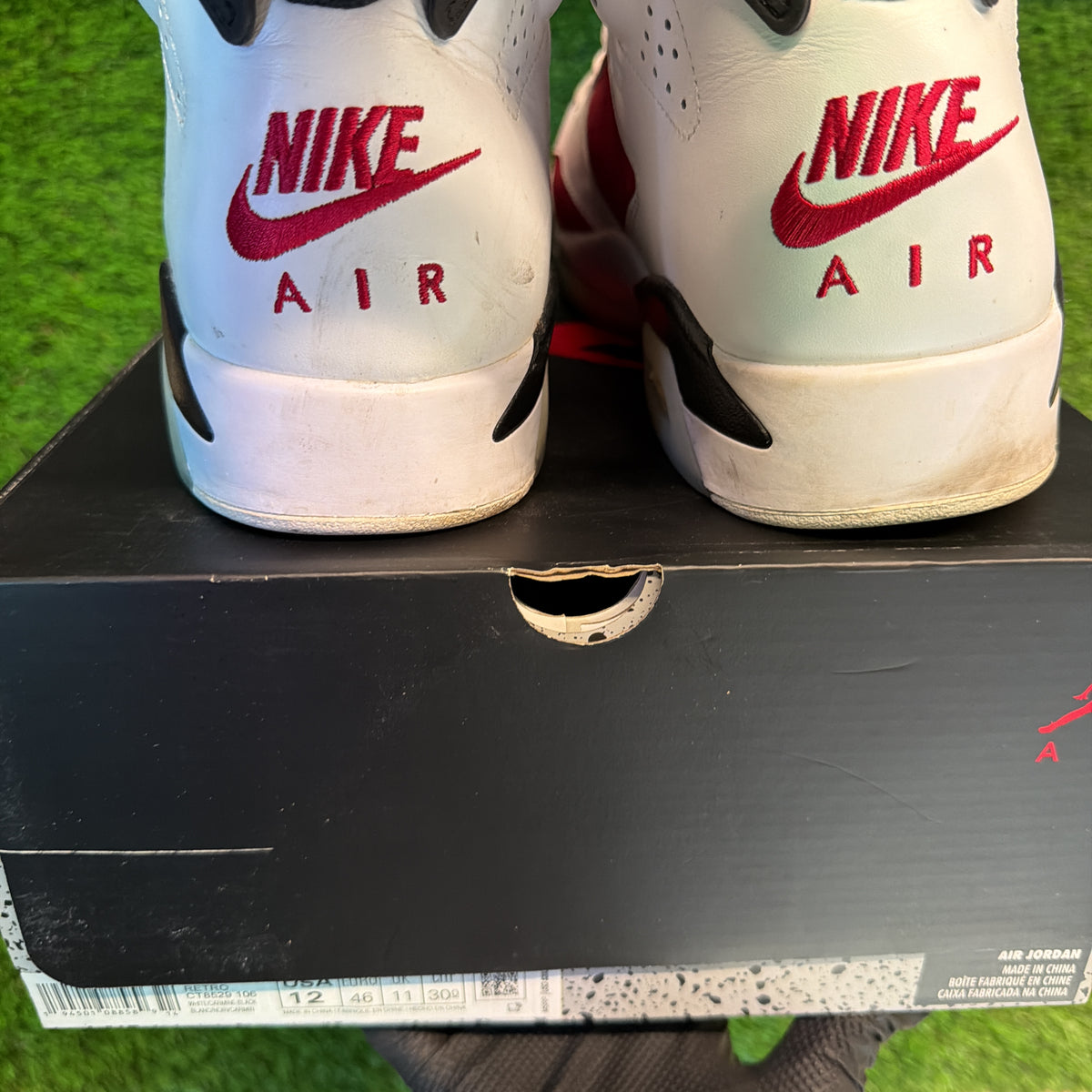 Air Jordan 6 Retro OG 'Carmine' 2021 SIZE 12M/13.5W