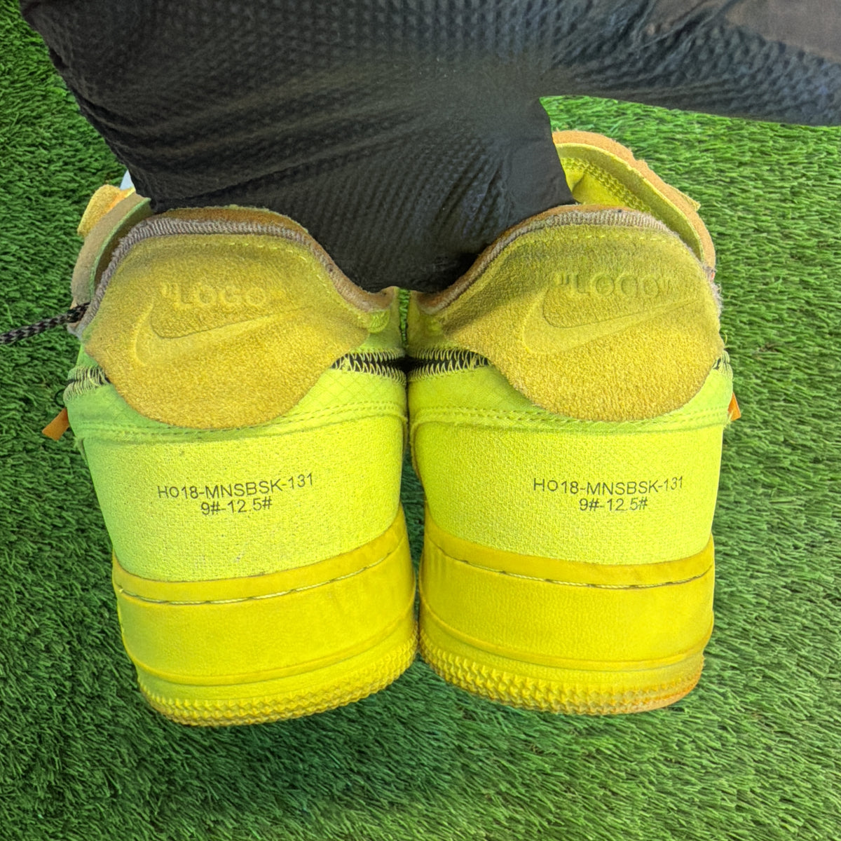 Off-White x Nike Air Force 1 Low 'Volt' SIZE 12M/13.5W