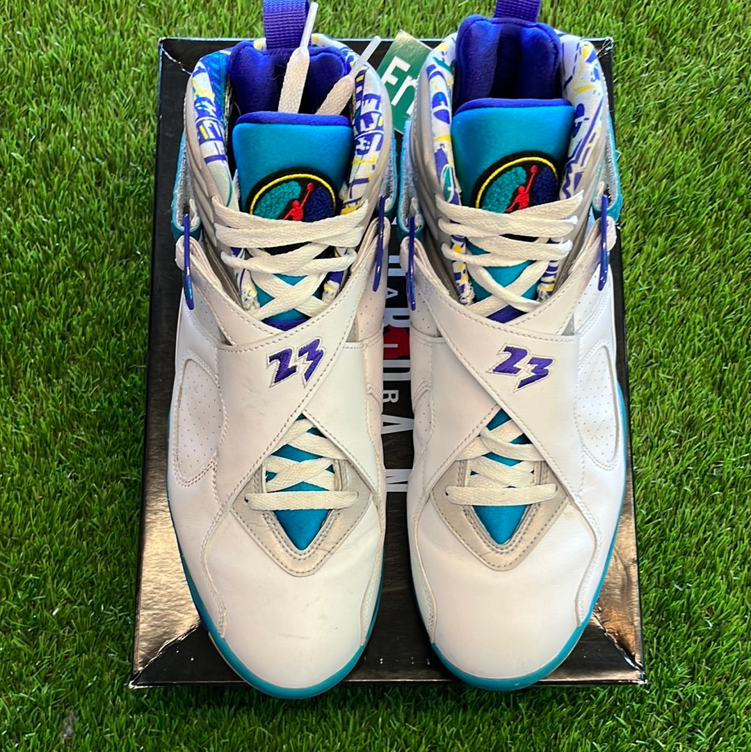 Wmns Air Jordan 8 Retro 'White Aqua'