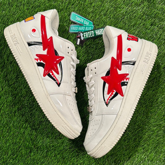Bapesta Low 'White Shark Face'