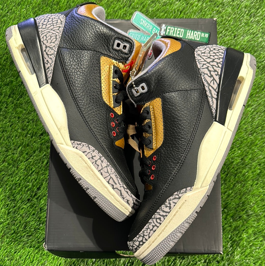 Wmns Air Jordan 3 Retro 'Black Gold'
