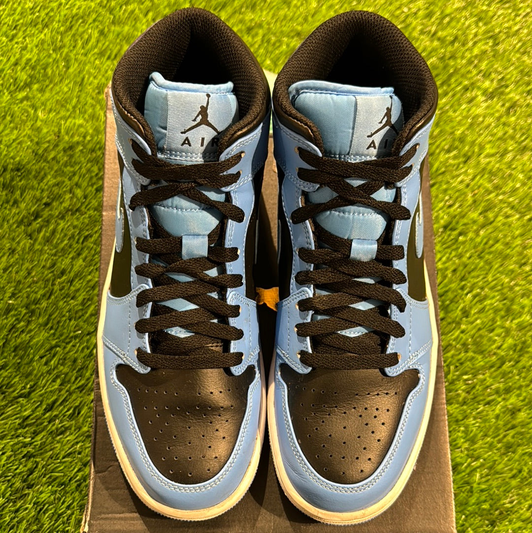 Air Jordan 1 Mid 'University Blue Black' 8.5M/10W