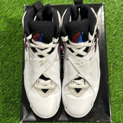 Jordan 8 Retro White Burgundy (Women's) 6Y/7.5W