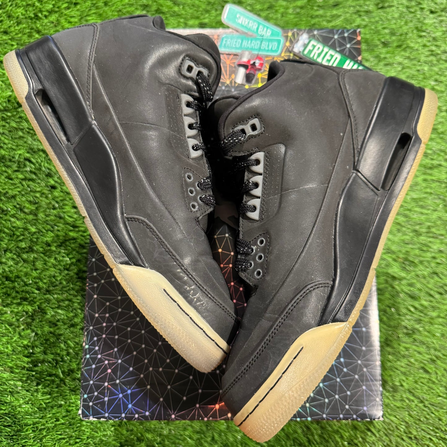 Air Jordan 3 5Lab3 'Reflective Black' 8M/9.5W