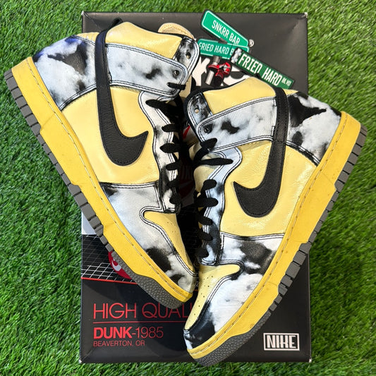 Dunk High 1985 'Black Acid Wash'
