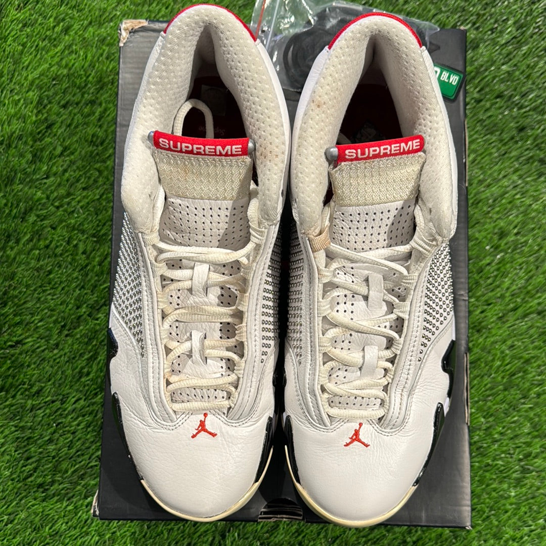 Supreme x Air Jordan 14 Retro 'White'
