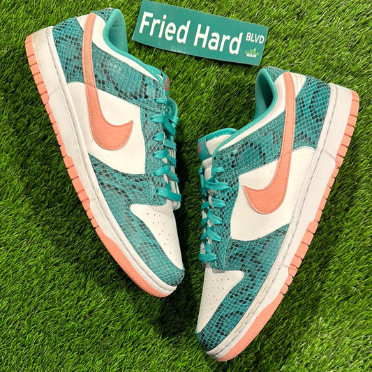 Dunk Low 'Washed Teal Snakeskin'