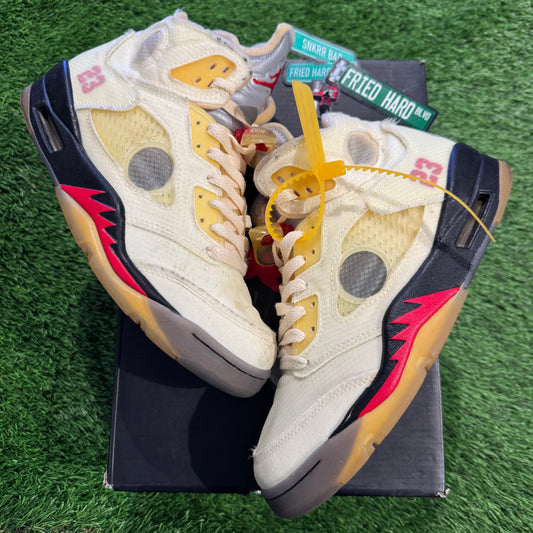Off-White x Air Jordan 5 SP 'Sail'
