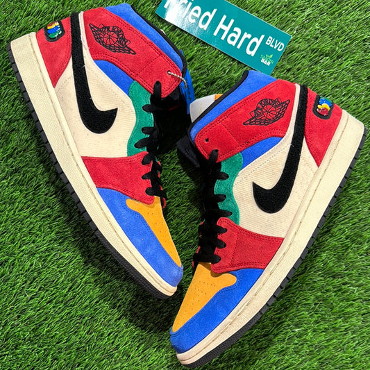 Blue The Great x Air Jordan 1 Mid 'Fearless'