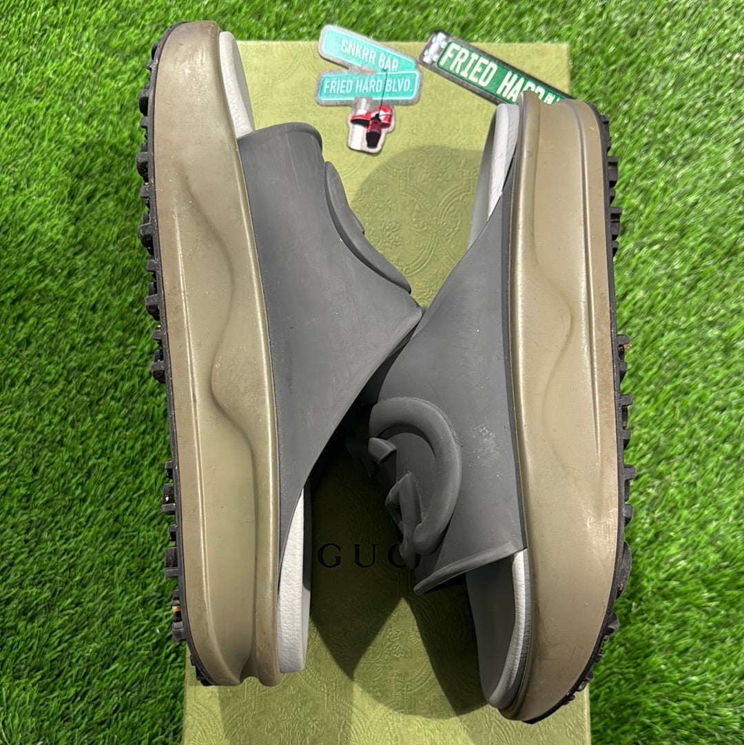 Gucci Sandal 'Interlocking G - Dark Grey Khaki'