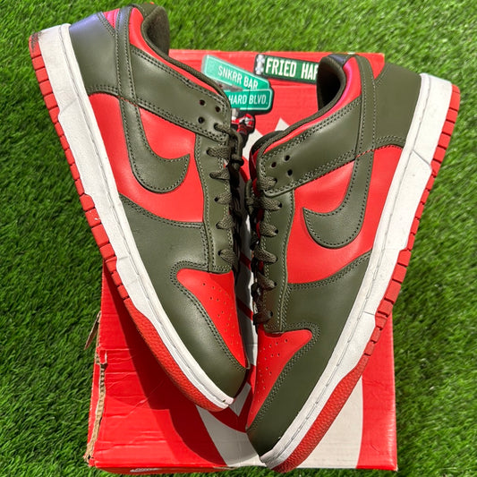 Dunk Low 'Cargo Khaki Mystic Red'