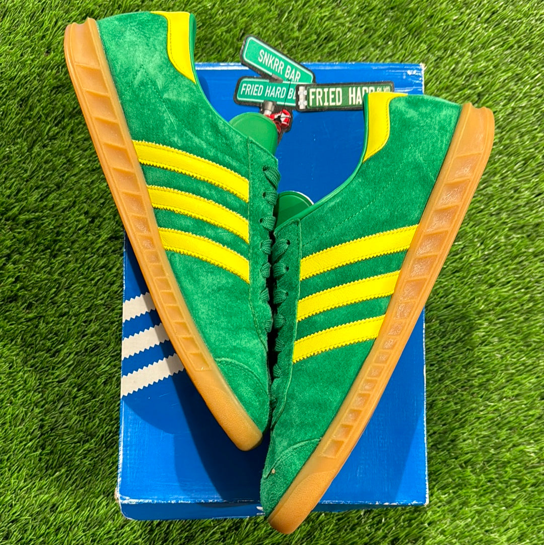 Adidas Hamburg Trainers Green Yellow