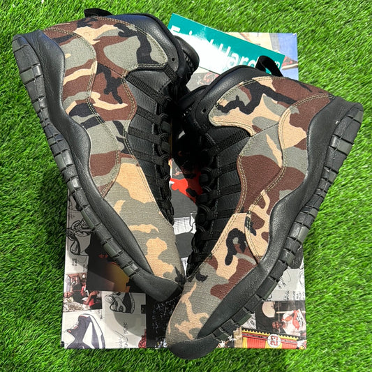 Air Jordan 10 Retro 'Woodland Camo'