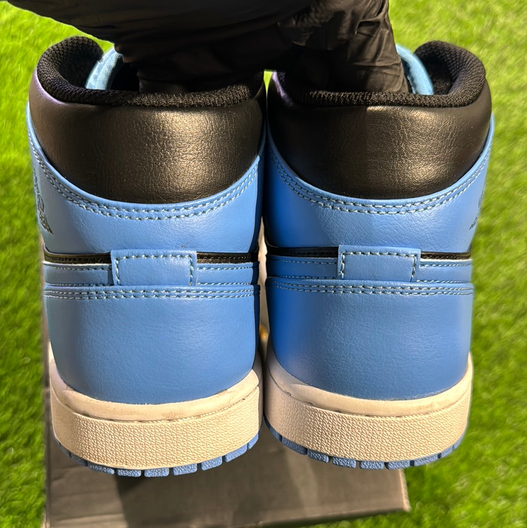 Air Jordan 1 Mid 'University Blue Black' 8.5M/10W
