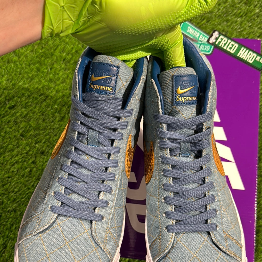 Supreme x Zoom Blazer Mid QS SB 'Denim'