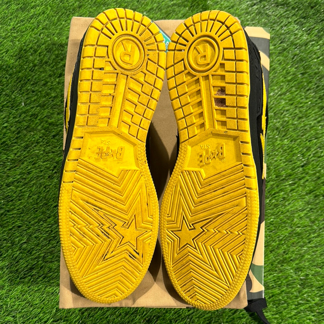 Sk8 Sta 'Black Electric Yellow'