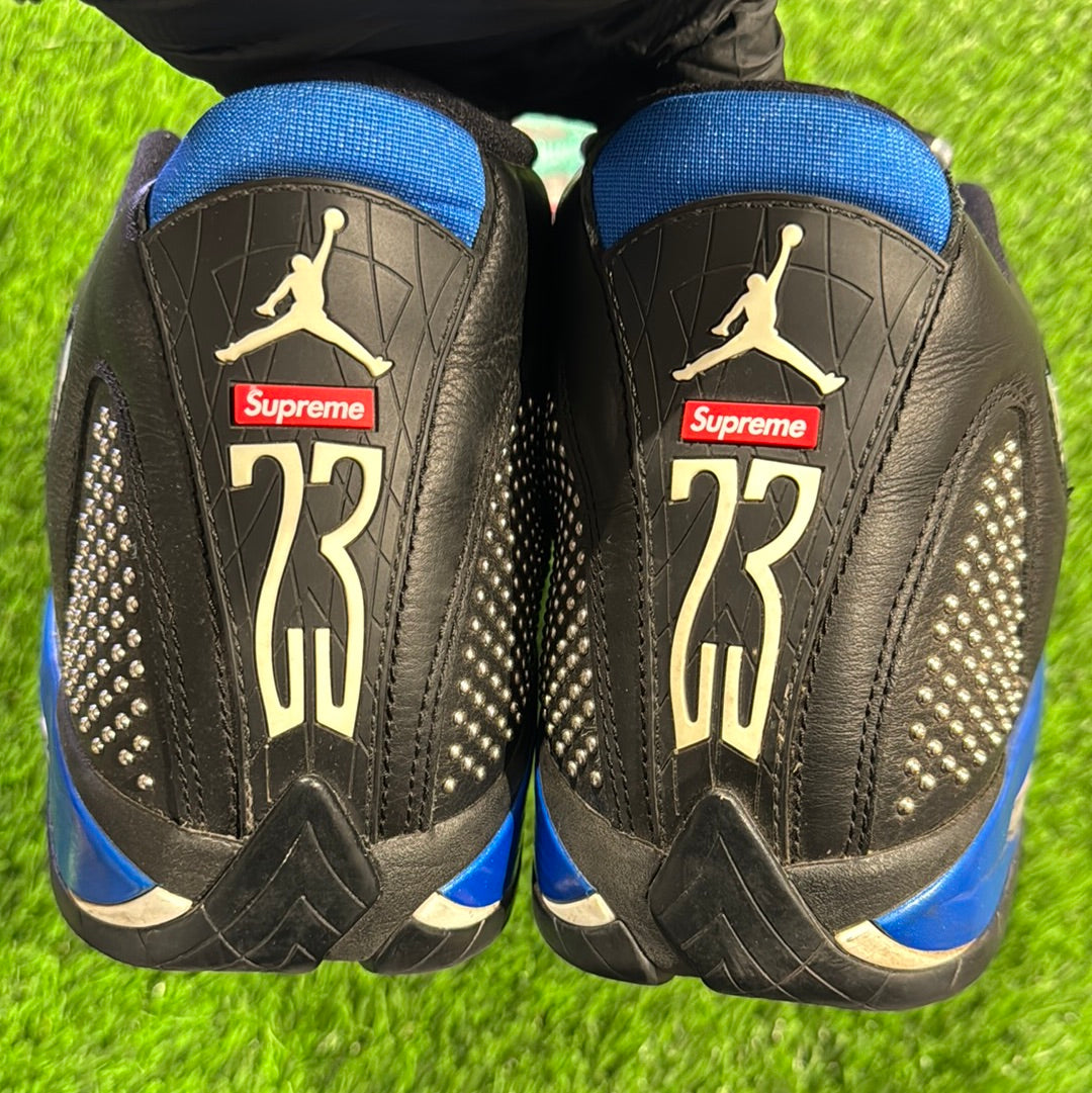 Supreme x Air Jordan 14 Retro 'Black Varsity Royal'