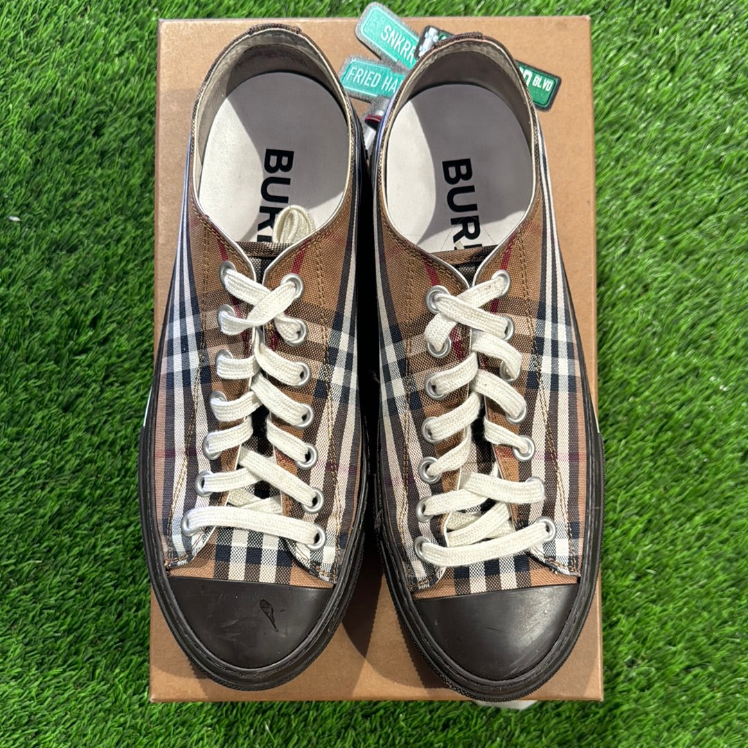 Burberry Vintage Check Lace-Up Sneakers