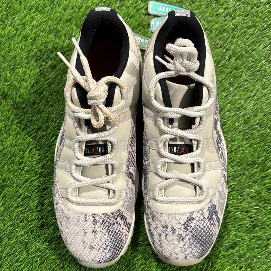 Air Jordan 11 Retro Low 'Light Bone Snakeskin'
