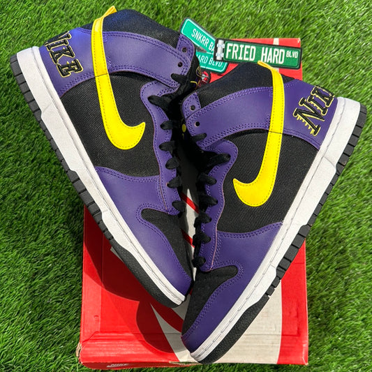 Dunk High Premium EMB 'Lakers'