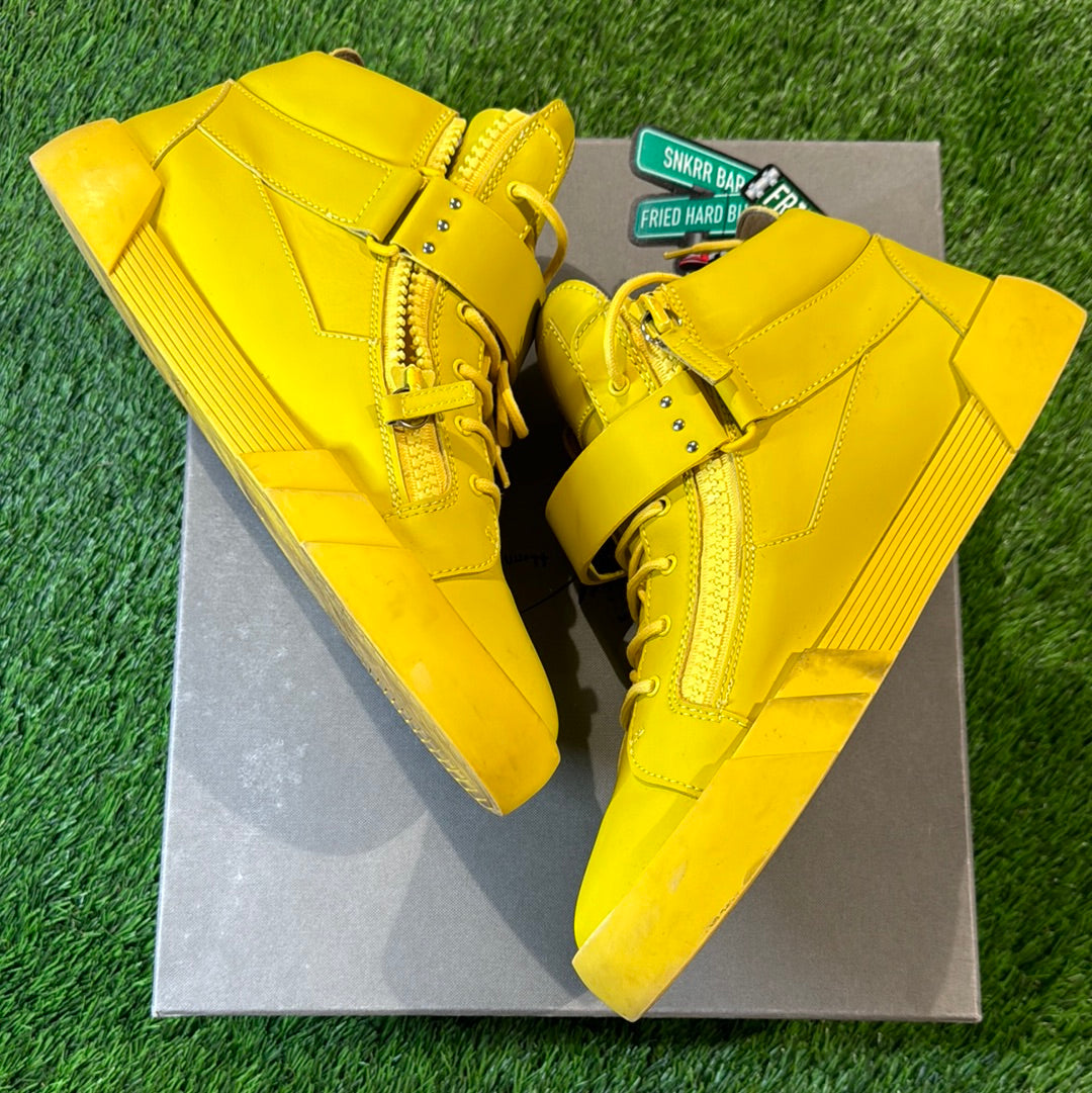 Giuseppe Zanotti Side-Zip Lace-Up Sneakers 'Yellow'