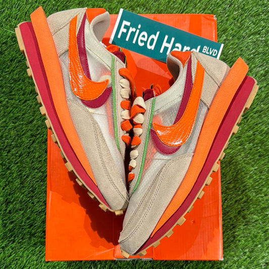 sacai x Clot x LDWaffle 'Net Orange Blaze'
