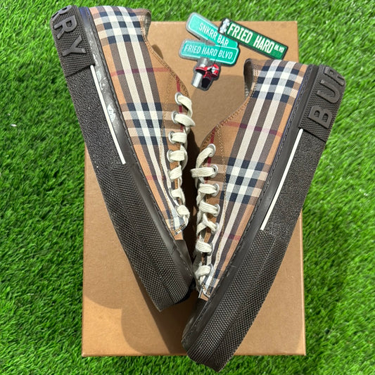 Burberry Vintage Check Lace-Up Sneakers