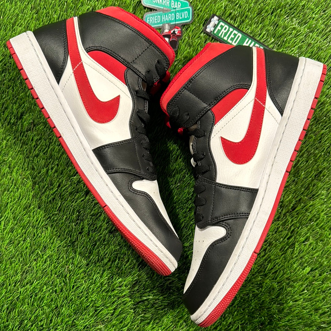 Air Jordan 1 Mid 'Black Gym Red'