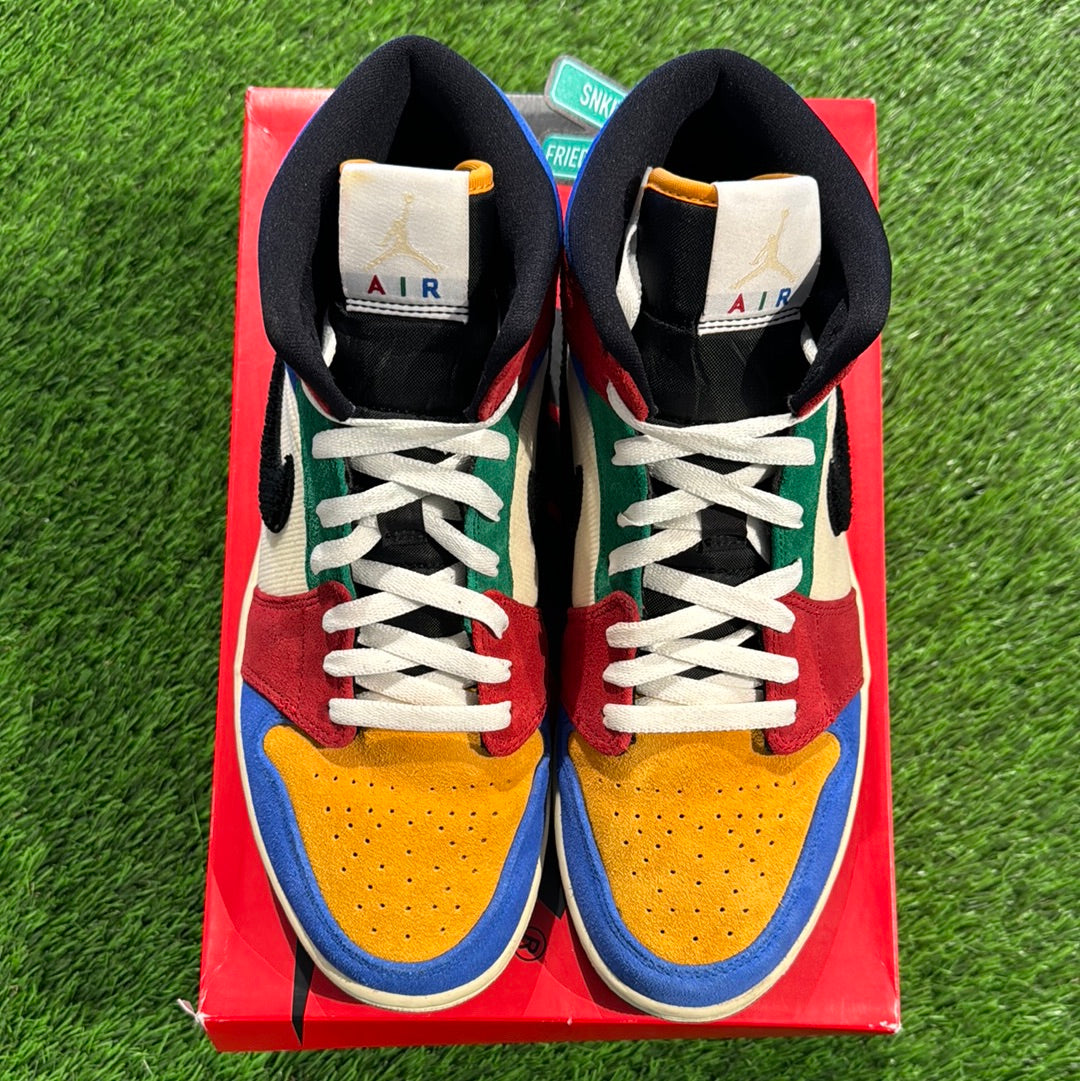 Blue The Great x Air Jordan 1 Mid 'Fearless'