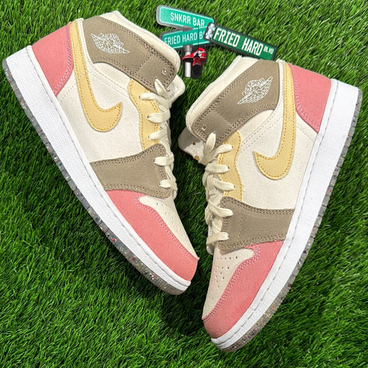 Air Jordan 1 Mid SE GS 'Pastel Grind'
