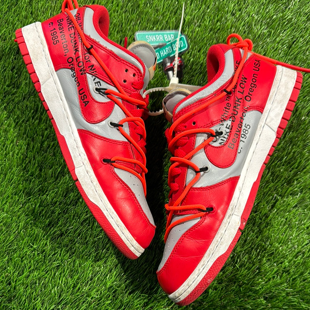 Off-White x Dunk Low 'University Red'