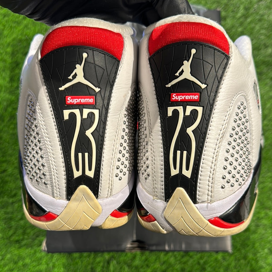 Supreme x Air Jordan 14 Retro 'White'