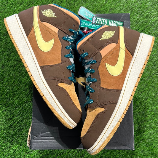 Air Jordan 1 Mid SE GS 'Cacao Wow'