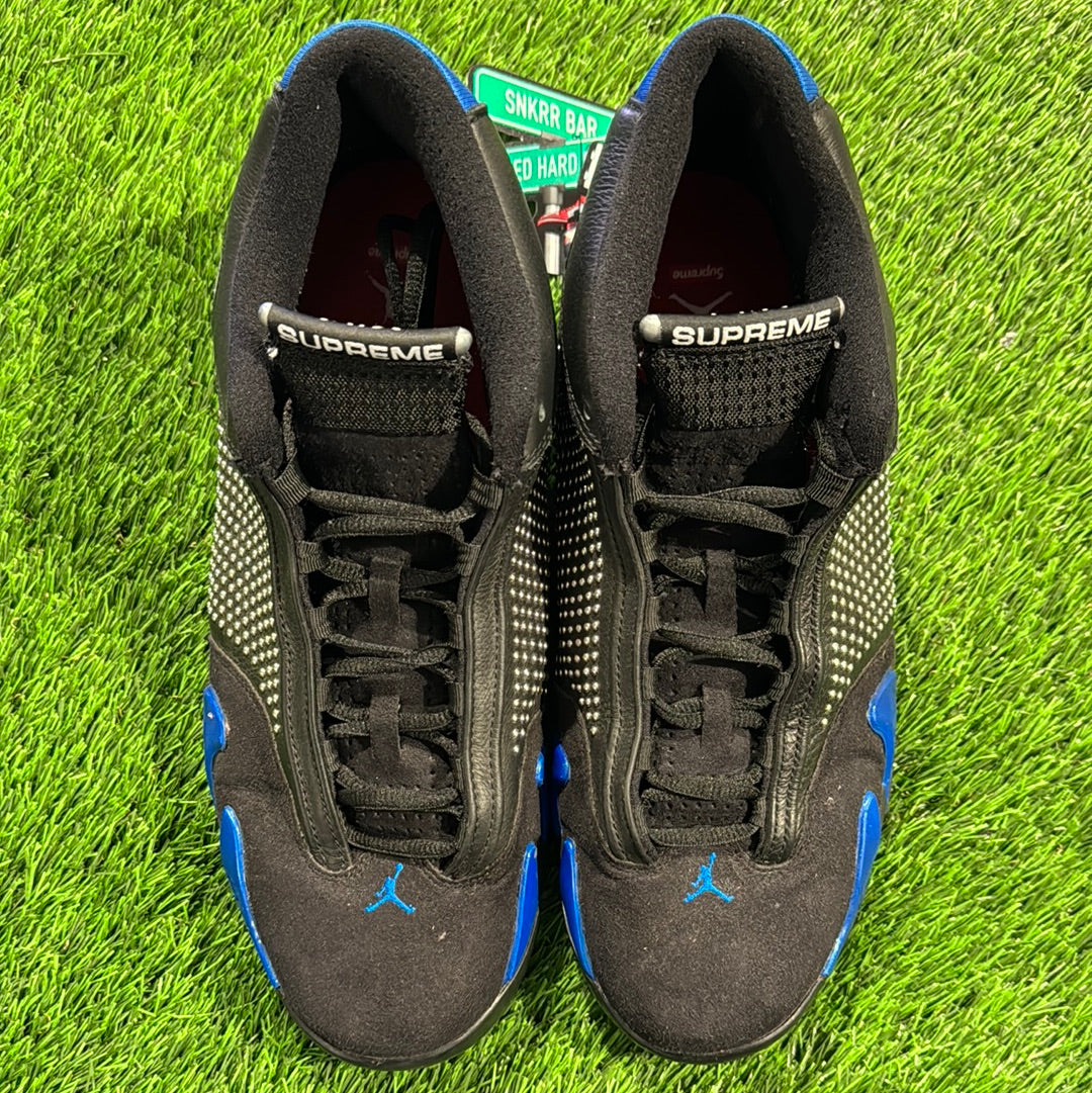 Supreme x Air Jordan 14 Retro 'Black Varsity Royal'