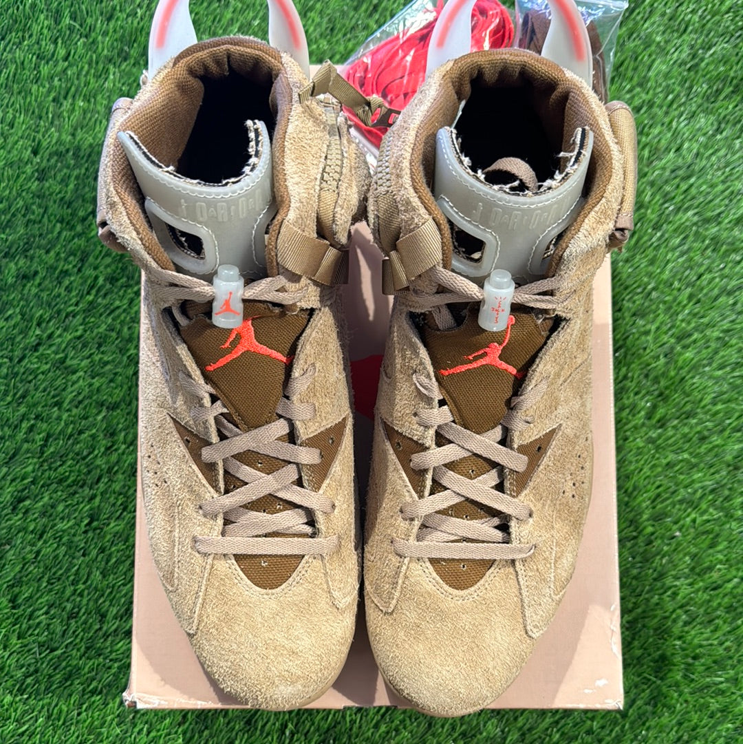 Travis Scott x Air Jordan 6 Retro 'British Khaki'