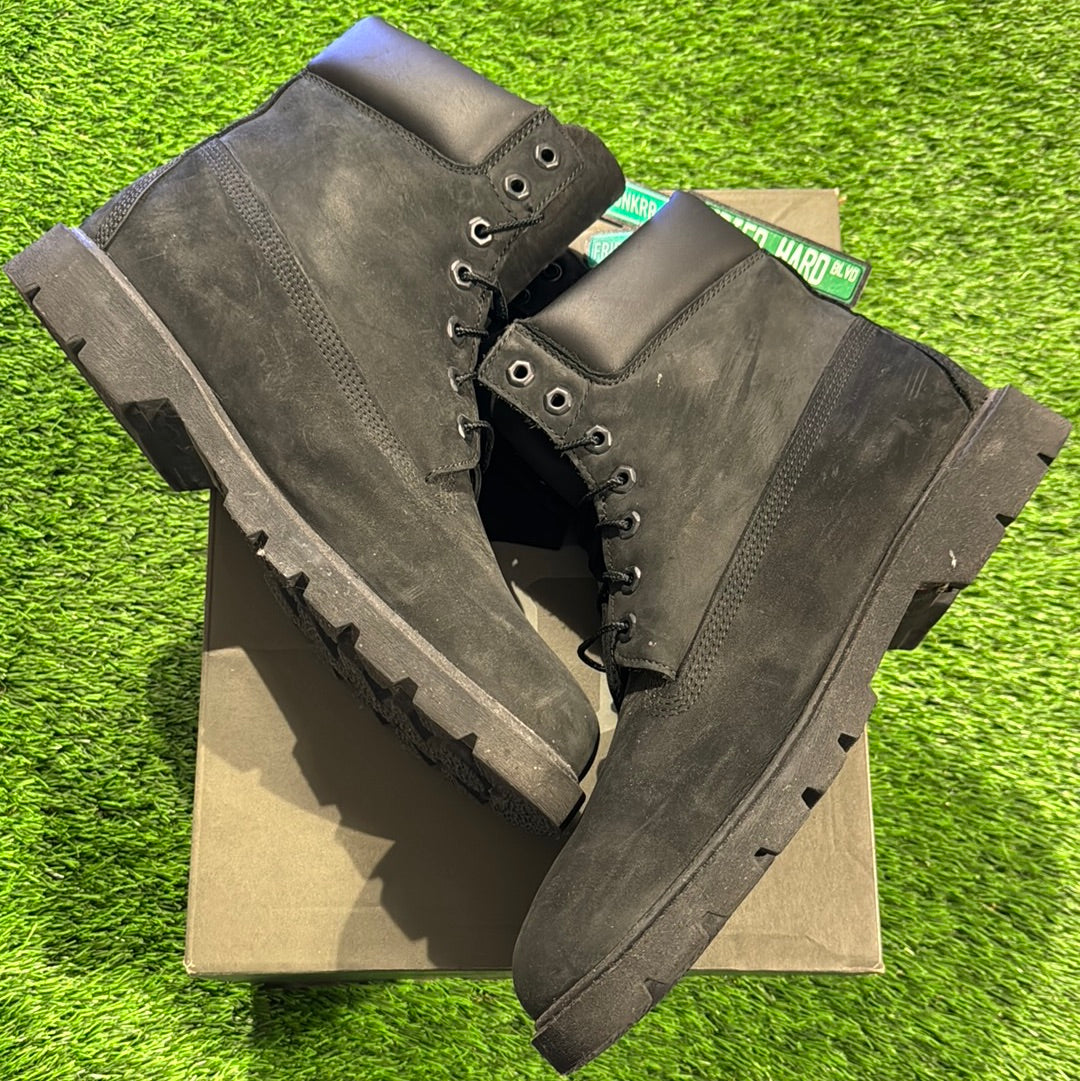 Timberland 6 Inch Classic Waterproof Boot Wide 'Black Nubuck'