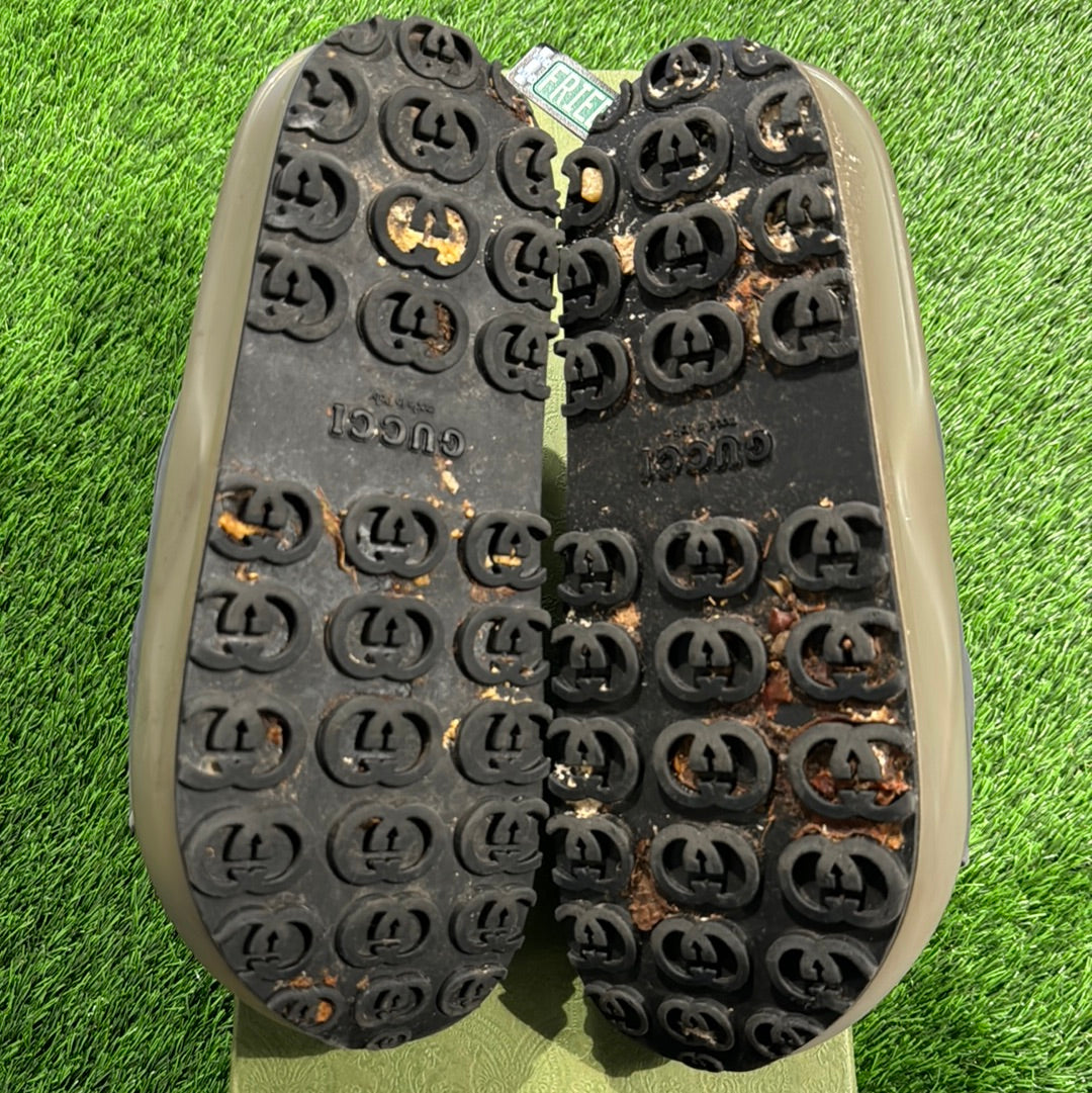 Gucci Sandal 'Interlocking G - Dark Grey Khaki'