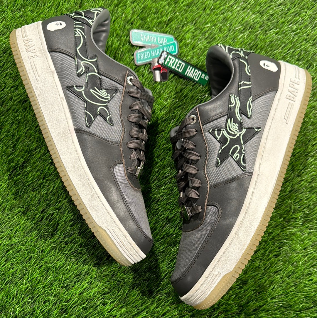 Bapesta 'Text Code Camo - Charcoal'